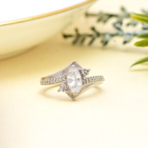 Diamond Ring 925 Sterling Silver Ring